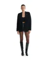 Dodiee Camila Oversized Cashmere Blazer In Noir In Black