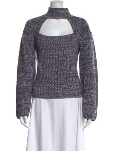 Pre-owned Dodiee Cashmere Turtleneck Sweater In Multicolor