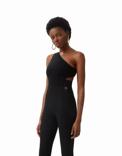 Dodiee Ciara Sculpt-knit Bodysuit In Noir In Black
