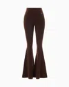 Dodiee Freya Cashmere Flare Pant In Espresso In Brown
