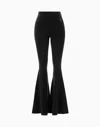 Dodiee Freya Cashmere Flare Pant In Noir In Black