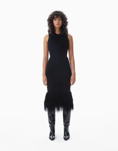 Dodiee Gisele Form-knit Midi Dress In Noir In Black