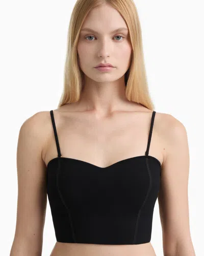 Dodiee Jade Sweetheart Bandeau In Noir In Black