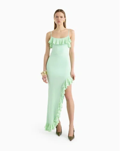 Dodiee Kelly Ruffle Skirt In Green