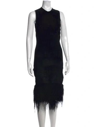 Pre-owned Dodiee Nylon Knee-length Dress In Black