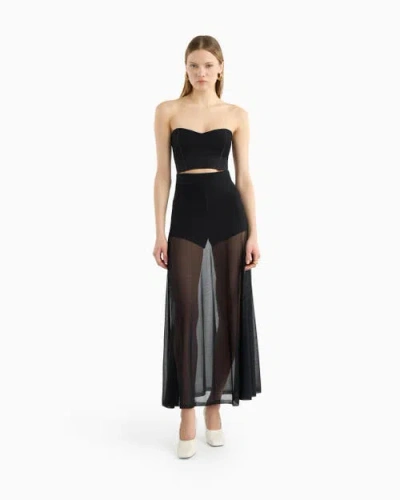 Dodiee Paz Sheer Skirt In Black