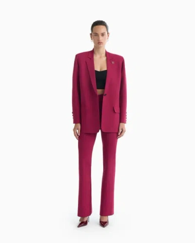Dodiee Quinn Blazer In Burgundy