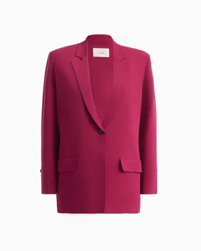 Dodiee Quinn Oversized Blazer In Merlot In Pink