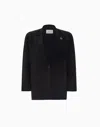 Dodiee Quinn Oversized Blazer In Noir In Black