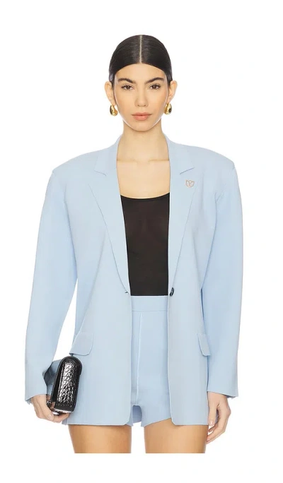Dodiee Reinforce Blazer In 淡蓝色