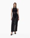 Dodiee Rey Pointelle Maxi Dress In Noir In Black