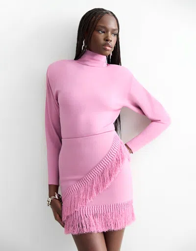 Dodiee Sarah Open-back Bodysuit In Dusty Rose In Pink