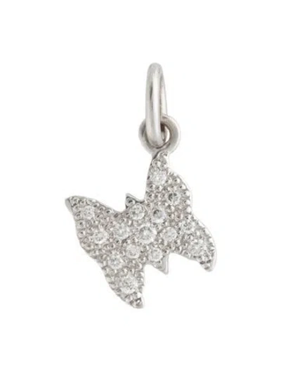 Pre-owned Dodo 18k Diamond Butterfly Charm In Multicolor