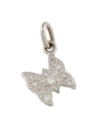 Pre-owned Dodo 18k Diamond Butterfly Charm In Multicolor