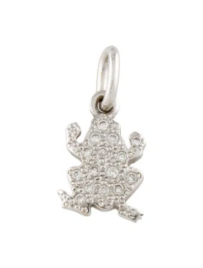Pre-owned Dodo 18k Diamond Frog Charm In Multicolor