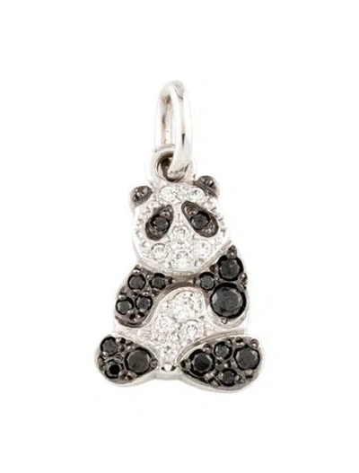 Pre-owned Dodo 18k Diamond Panda Pendant In Multicolor