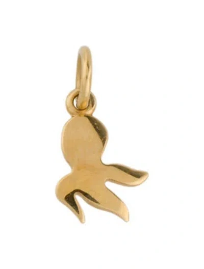 Pre-owned Dodo 18k Octopus Charm Pendant, 0.5" In Multicolor