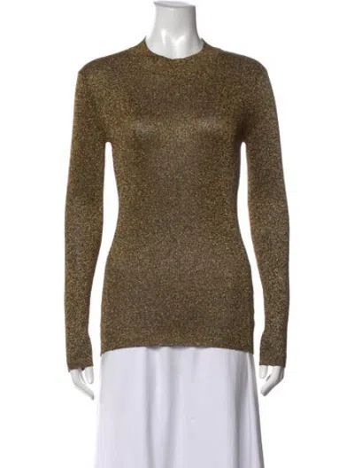 Pre-owned Dodo Bar Or Crew Neck Dress In Gold/metallic