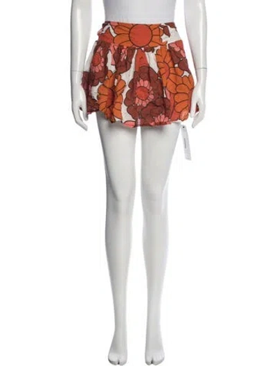 Pre-owned Dodo Bar Or Floral Print Mini Skirt In Multicolor
