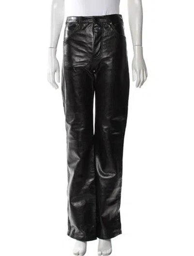 Pre-owned Dodo Bar Or Leather Wide Leg Pants W/ Tags In Black