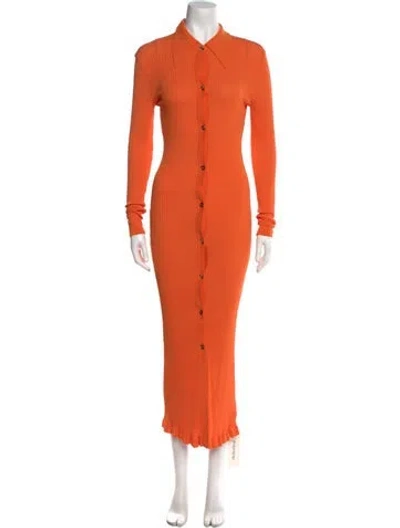 Pre-owned Dodo Bar Or Long Dress In Orange