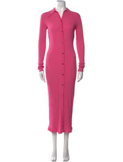 Pre-owned Dodo Bar Or Long Dress In Pink