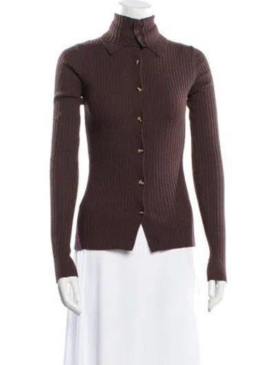 Pre-owned Dodo Bar Or Mock Neck Sweater In Brown