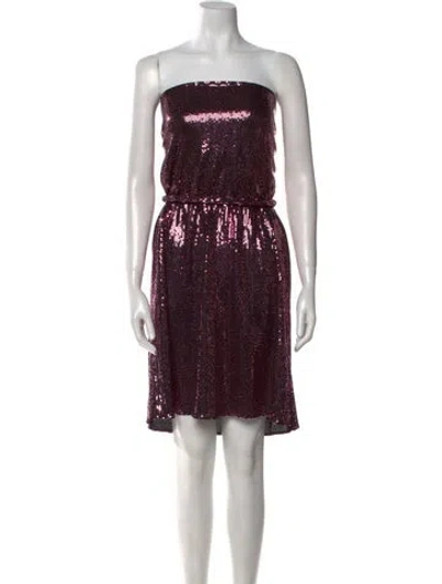 Pre-owned Dodo Bar Or Patterned Mini Dress In Purple