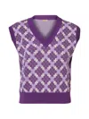 Dodo Bar Or Patterned V-neck Vest In Multi