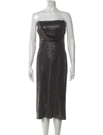 Pre-owned Dodo Bar Or Printed Midi Length Dress W/ Tags In Multi
