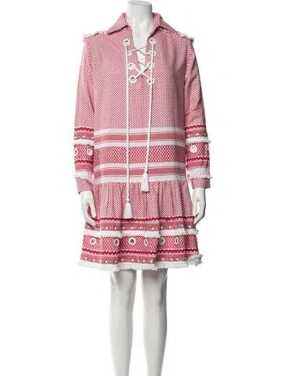 Pre-owned Dodo Bar Or Printed Mini Dress In Multi