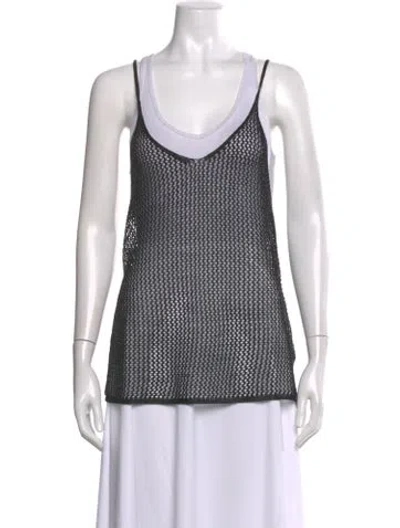 Pre-owned Dodo Bar Or Scoop Neck Sweater In Black