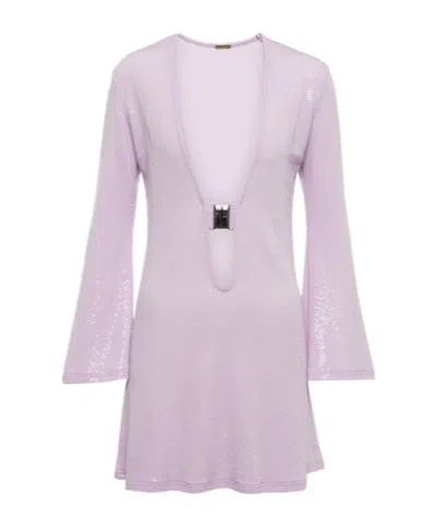 Dodo Bar Or Sequin-embellished Minidress In Purple