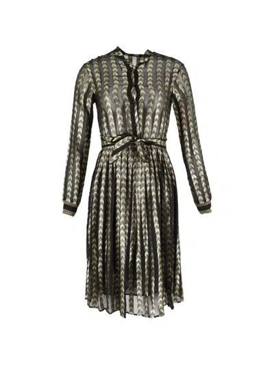 Pre-owned Dodo Bar Or Shirt Metallic Dress In Black