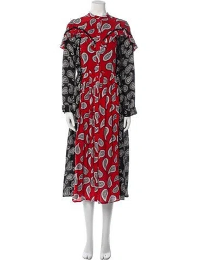 Pre-owned Dodo Bar Or Silk Long Dress In Black