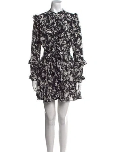 Pre-owned Dodo Bar Or Silk Mini Dress In Black