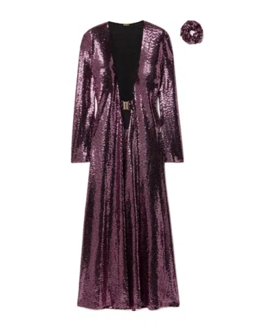 Dodo Bar Or Soft Sequin Skirt In Purple