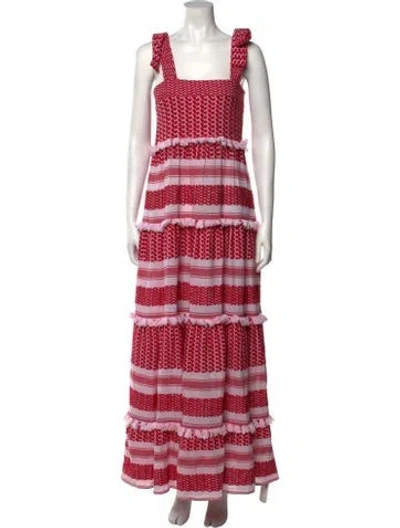 Pre-owned Dodo Bar Or Striped Long Dress In Multi