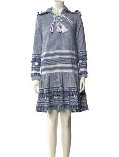 Pre-owned Dodo Bar Or Striped Mini Dress In Blue