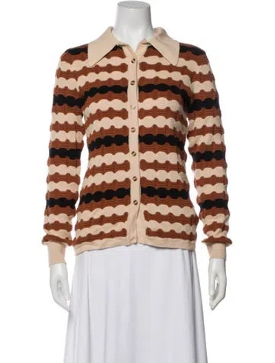 Pre-owned Dodo Bar Or Striped Sweater In Brown