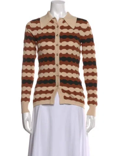 Pre-owned Dodo Bar Or Striped Sweater In Brown