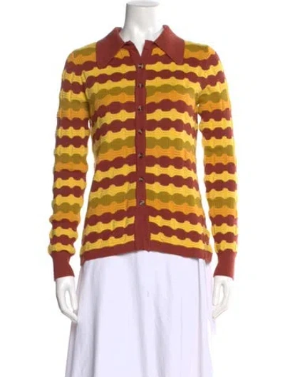 Pre-owned Dodo Bar Or Striped Sweater In Yellow