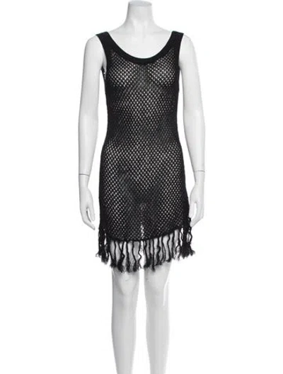 Pre-owned Dodo Bar Or Tassel Accents Cover-up In Black
