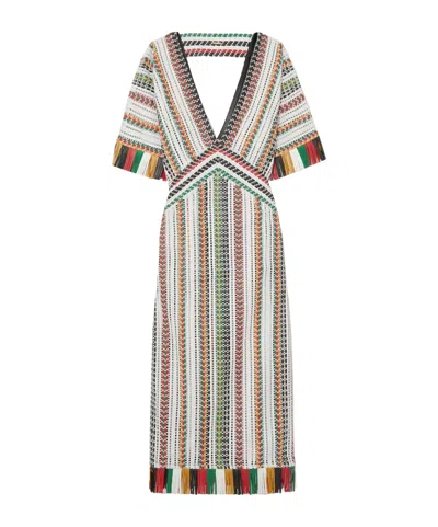 Dodo Bar Or Tassel Maxi Dress In Multi