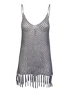 Dodo Bar Or Mesh Grey Top