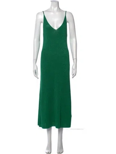 Pre-owned Dodo Bar Or V-neck Midi Length Dress