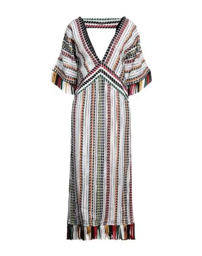 Dodo Bar Or Woman Maxi Dress White Size 6 Leather