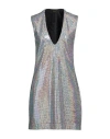 Dodo Bar Or Woman Mini Dress Silver Size 6 Polyamide, Polyester, Elastane In Silver