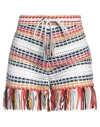 Dodo Bar Or Woman Shorts & Bermuda Shorts White Size 6 Leather In White