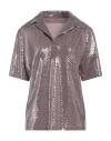 Dodo Bar Or Woman Top Light Brown Size 8 Nylon, Metal, Elastane In Beige